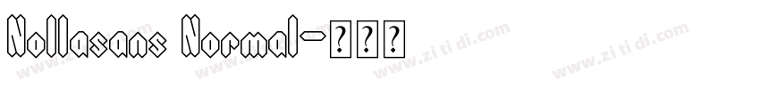 Nollasans Normal字体转换
